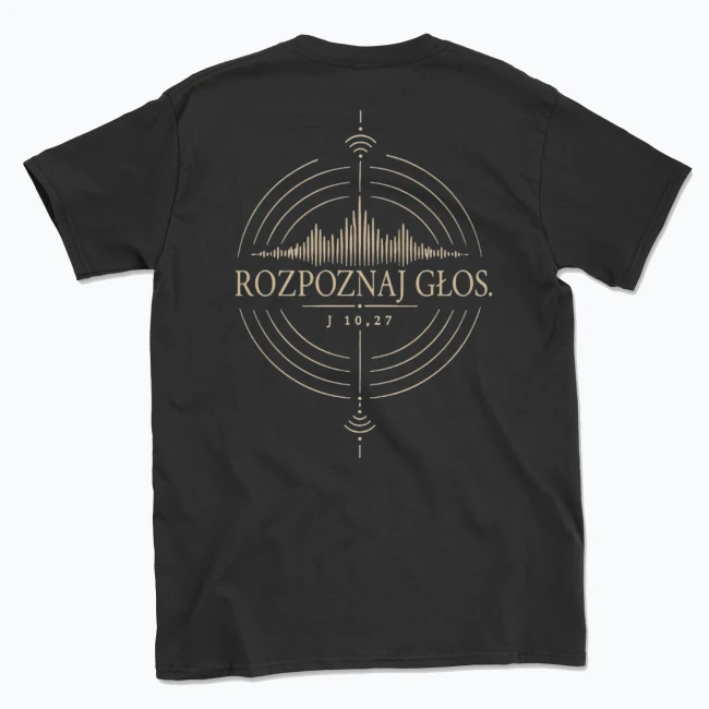 ROZPOZNAJ GŁOS — T-shirt męski, tył