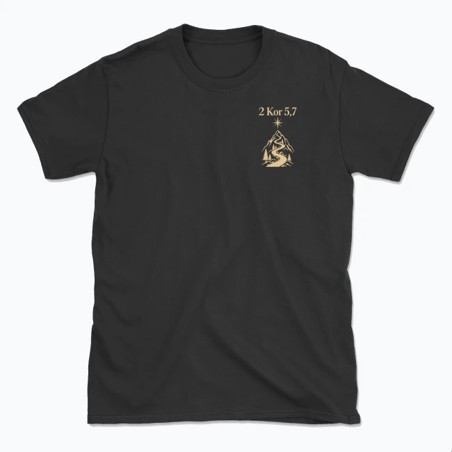 IDĘ WIARĄ — T-shirt męski, przód
