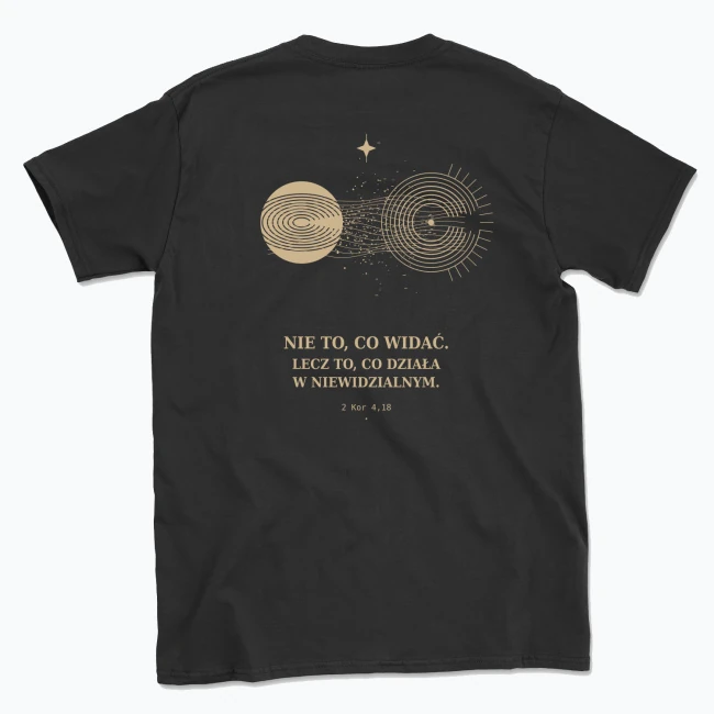NIE TO, CO WIDAĆ — T-shirt męski, tył