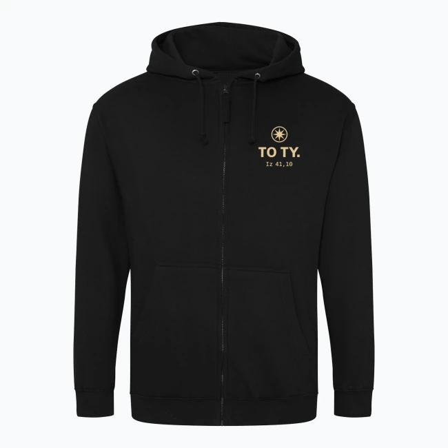 TO TY — Bluza rozpinana z kapturem męska, przód