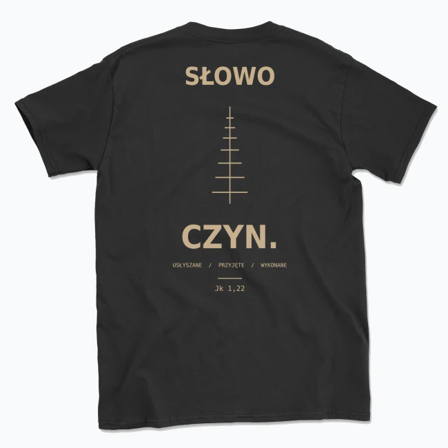 SŁOWO / CZYN — T-shirt męski, tył